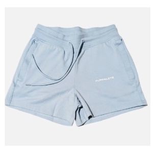 NWOT ALPHALETE Essential Core Womens Athletic Sweat Shorts In Blue size M